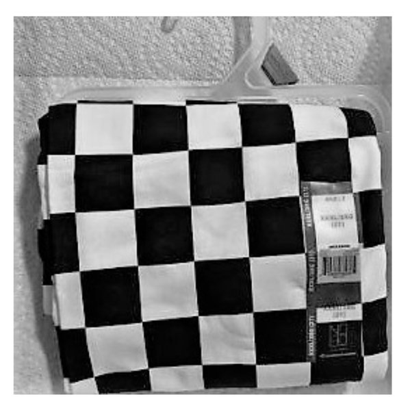 XXXL 21 JR 2 pair ankle leggings BLACK check WHITE - Picture 2 of 3